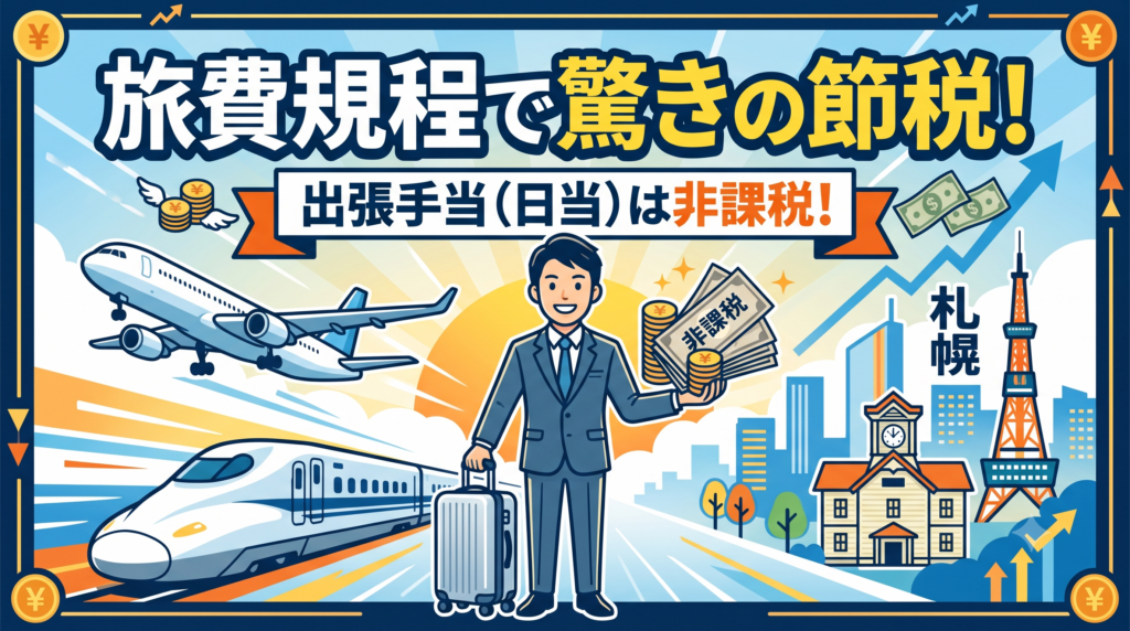 旅費規程の活用で驚きの節税！札幌の税理士が教える出張手当の裏ワザ