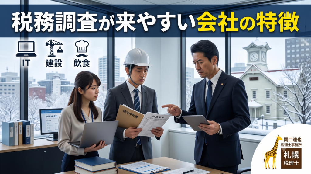 札幌で税務調査が来やすい会社の特徴