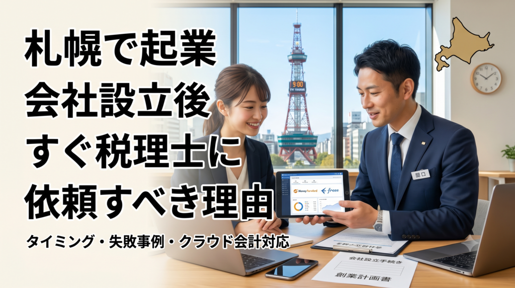 会社設立後すぐ税理士に依頼すべき理由