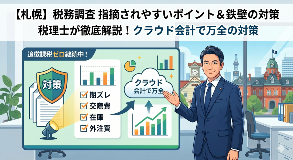 【札幌】税務調査で指摘されやすいポイントと鉄壁の対策を税理士が徹底解説