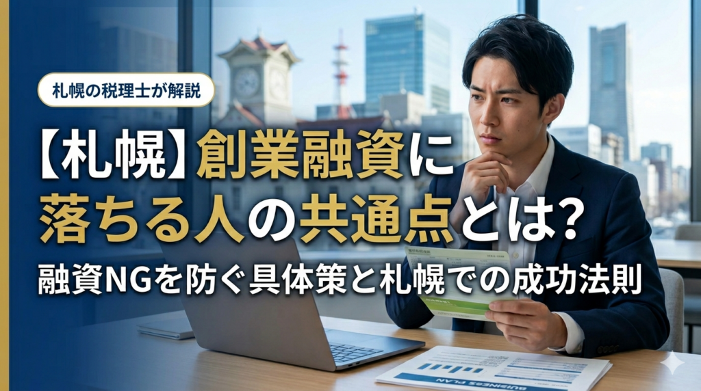 【札幌】創業融資に落ちる人の共通点とは？