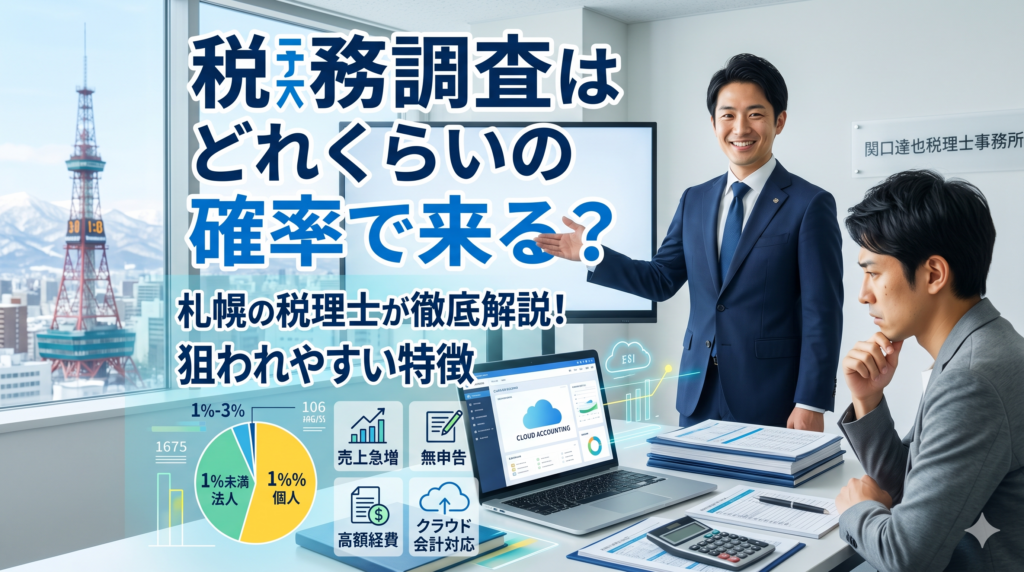 税務調査はどれくらいの確率で来る？札幌の税理士が確率と狙われやすい特徴を徹底解説！