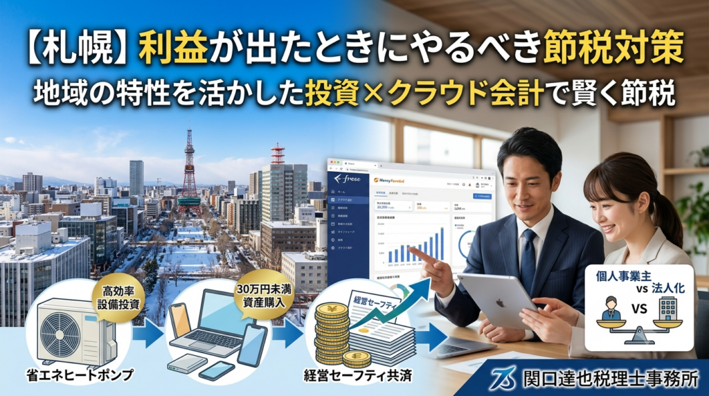 【札幌】利益が出たときにやるべき節税対策を税理士が解説