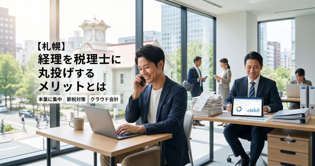 【札幌】経理を税理士に丸投げするメリットとは