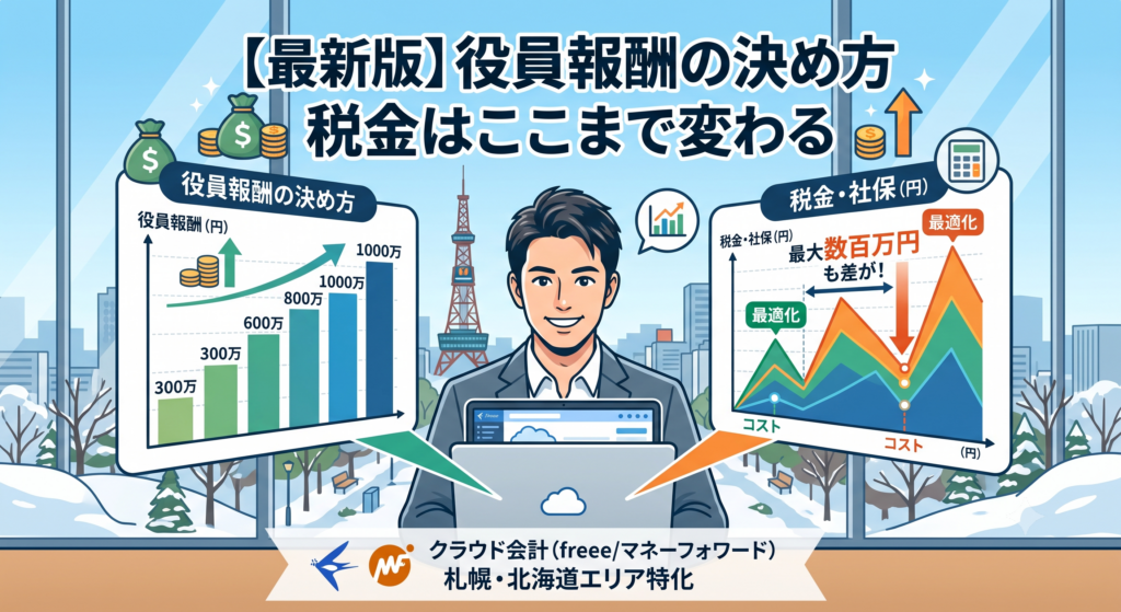 【最新版】役員報酬の決め方で税金はここまで変わる