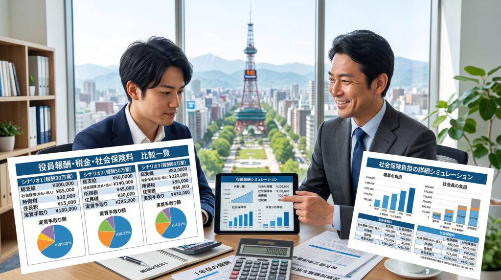 起業・会社設立1年目の役員報酬の決め方｜手取り・社会保険料・節税まで札幌の税理士法人が徹底解説